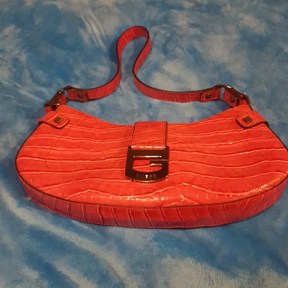 Guess hot pink purse